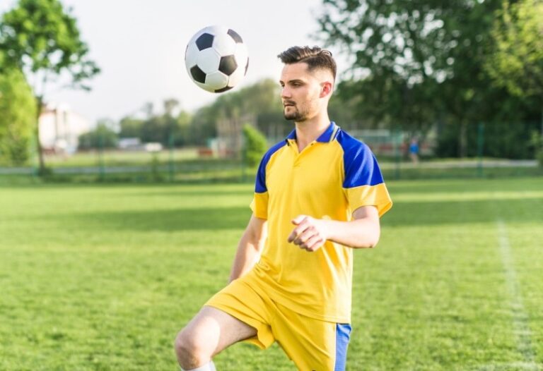 Ireland Amateur football concept with man training