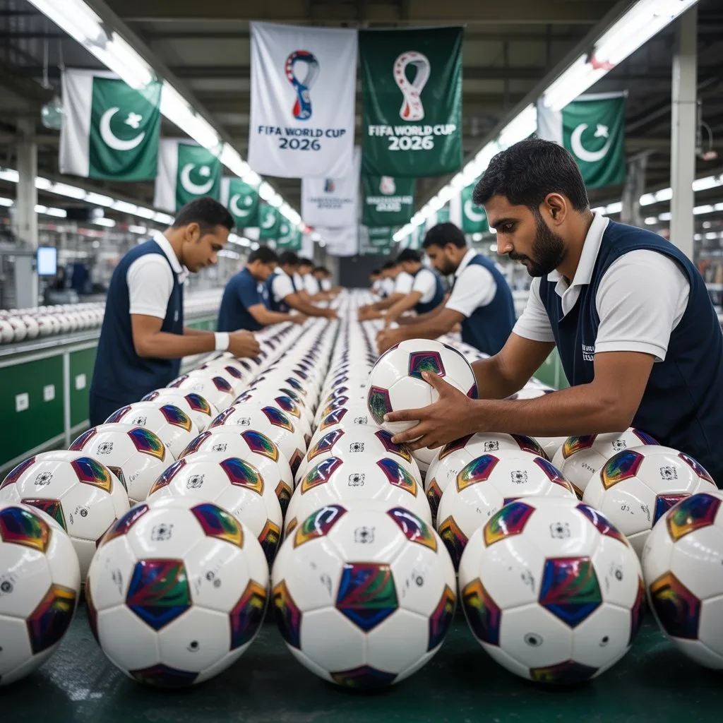 Sialkot shines globally as the official FIFA World Cup 2026 balls are made in Pakistan