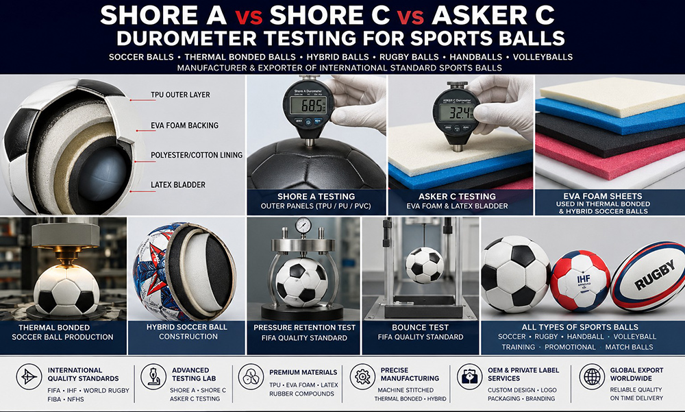Shore A vs Shore C vs Asker C Durometer Testing Standards, What Every Sports Ball Manufacturer Must Know