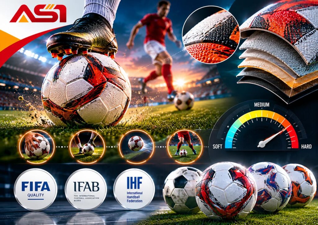 How Hardness Affects Touch and Control Explain in this Image by ASI Soccer Company