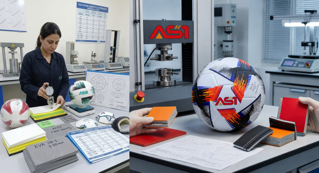 Material Density Explained: The Engineering Behind FIFA-Approved Match Balls 2 Eva Foam density lamination fabrics for durability of the match soccer ball